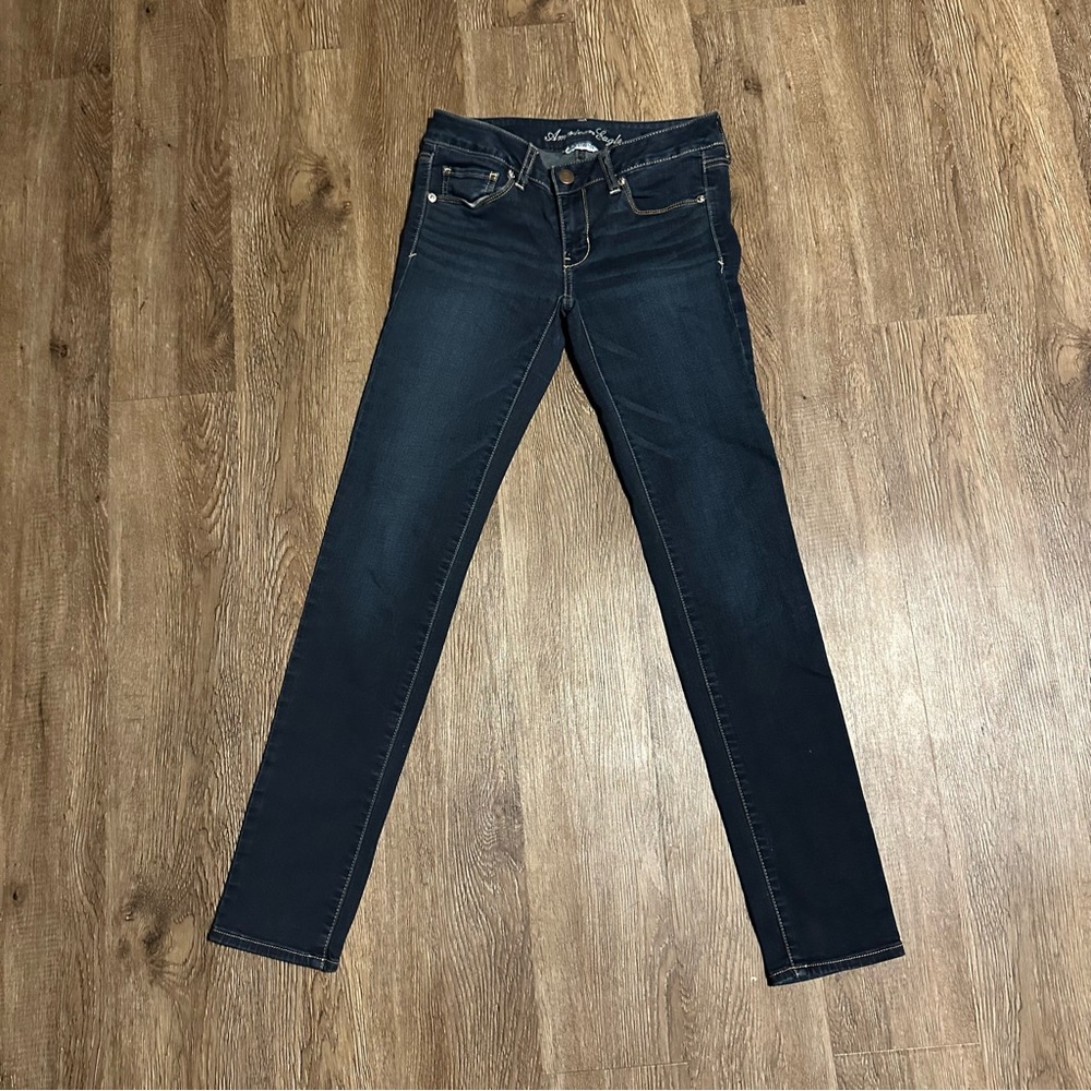 American Eagle Outfitters Dark Blue Skinny Jeans